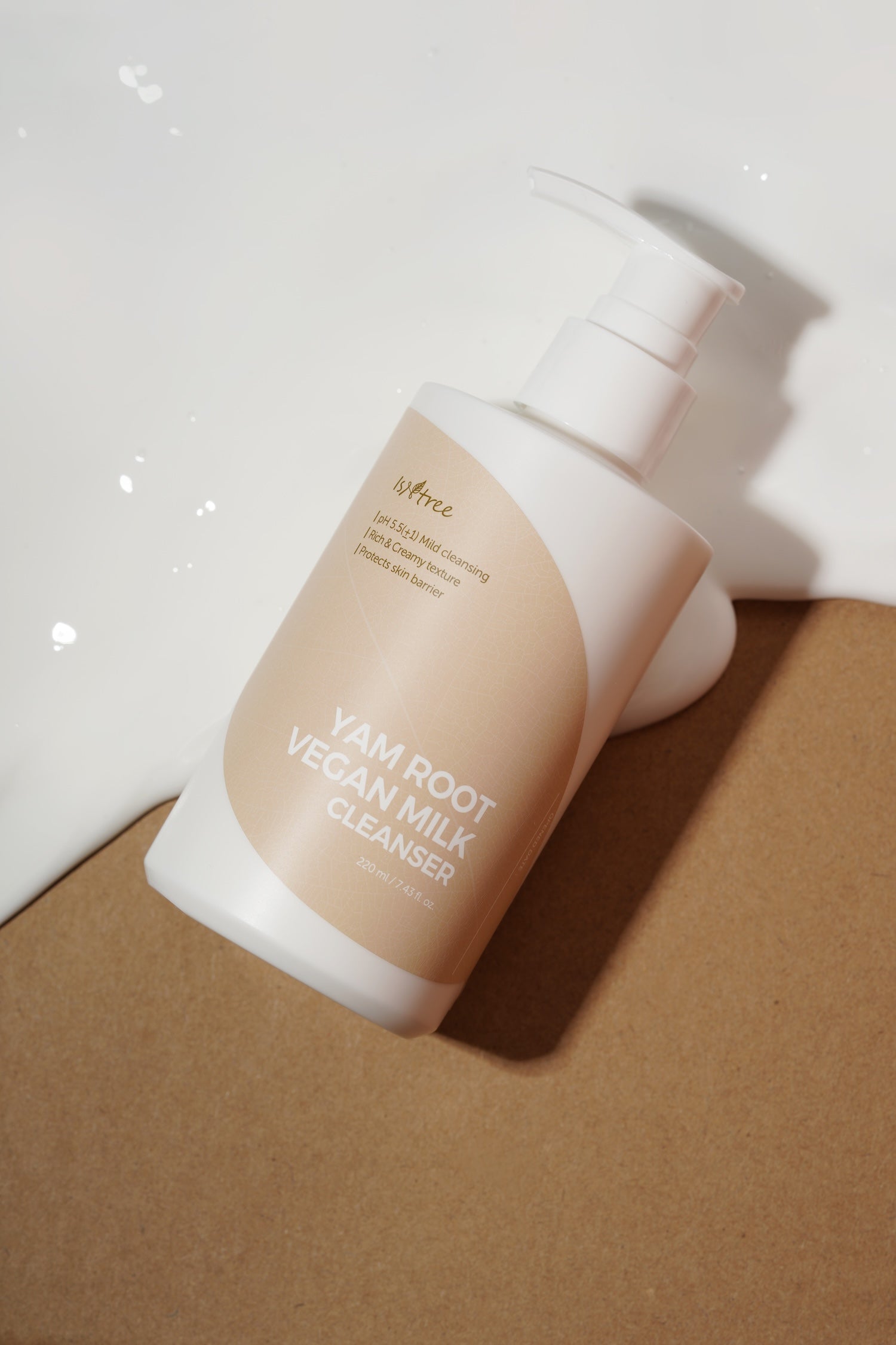 Yam Root Vegan Milk Cleanser 220ml | ISNTREE