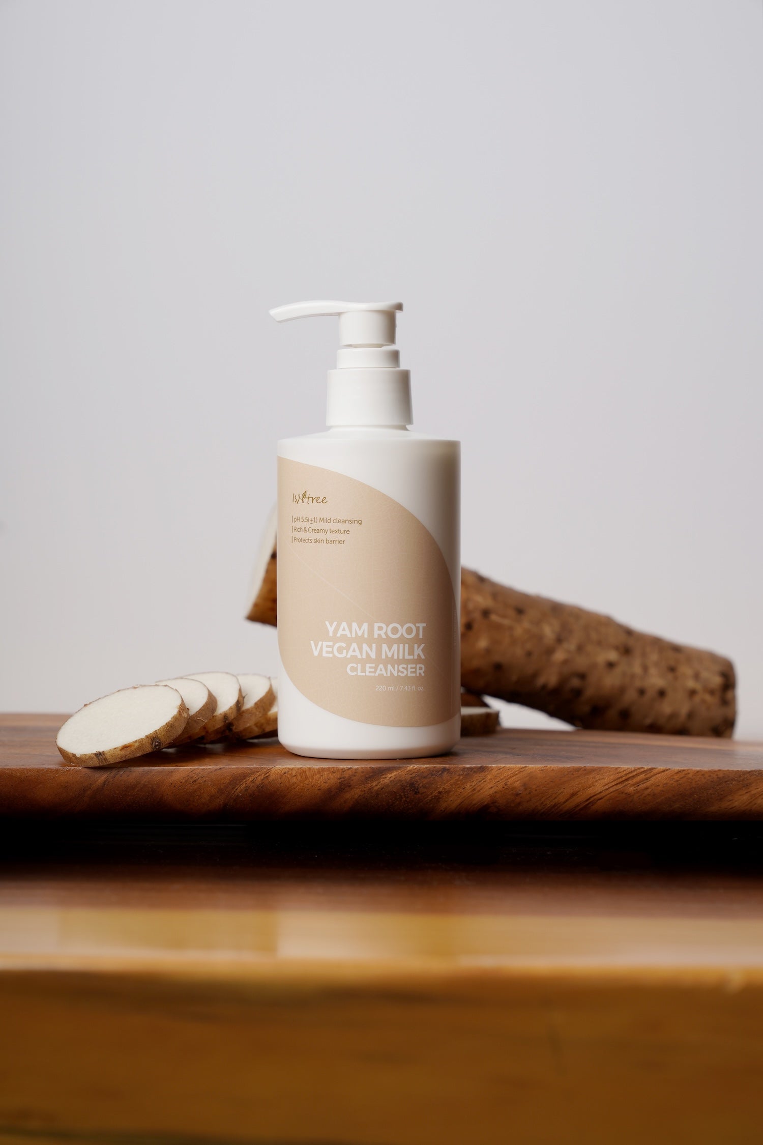 Yam Root Vegan Milk Cleanser 220ml | ISNTREE