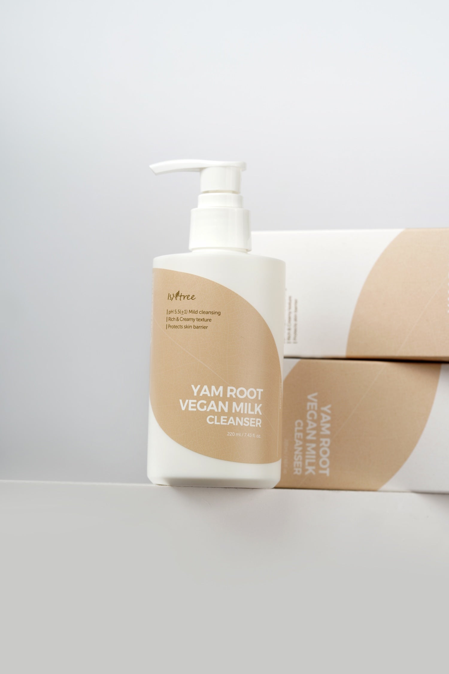 Yam Root Vegan Milk Cleanser 220ml | ISNTREE