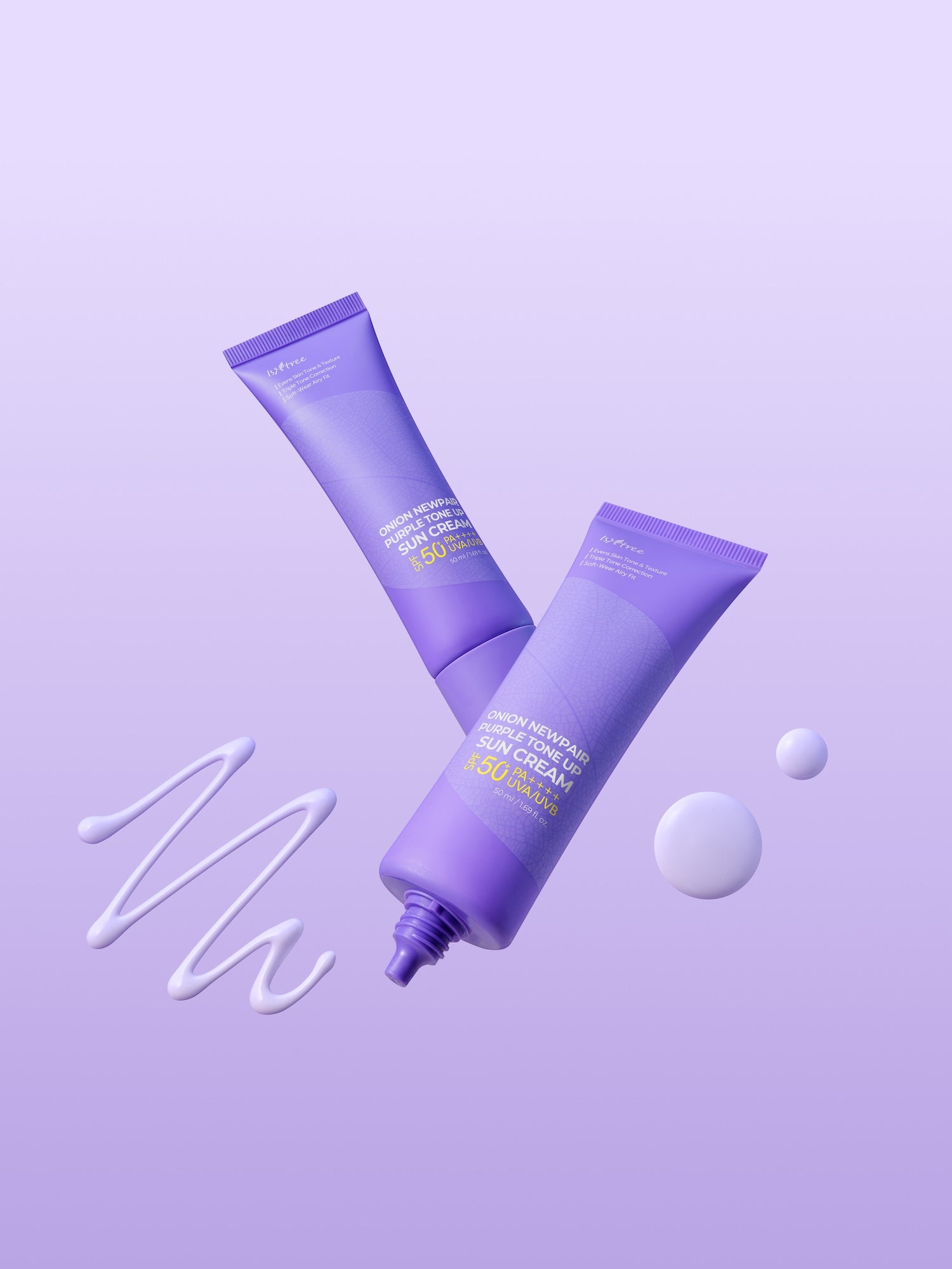 Onion Newpair Purple Tone Up Sun Cream 50ml | ISNTREE