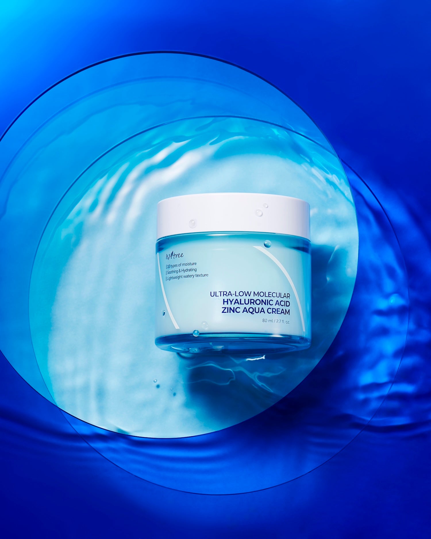 Ultra-Low Molecular Hyaluronic Acid Zinc Aqua Cream 80ml | ISNTREE