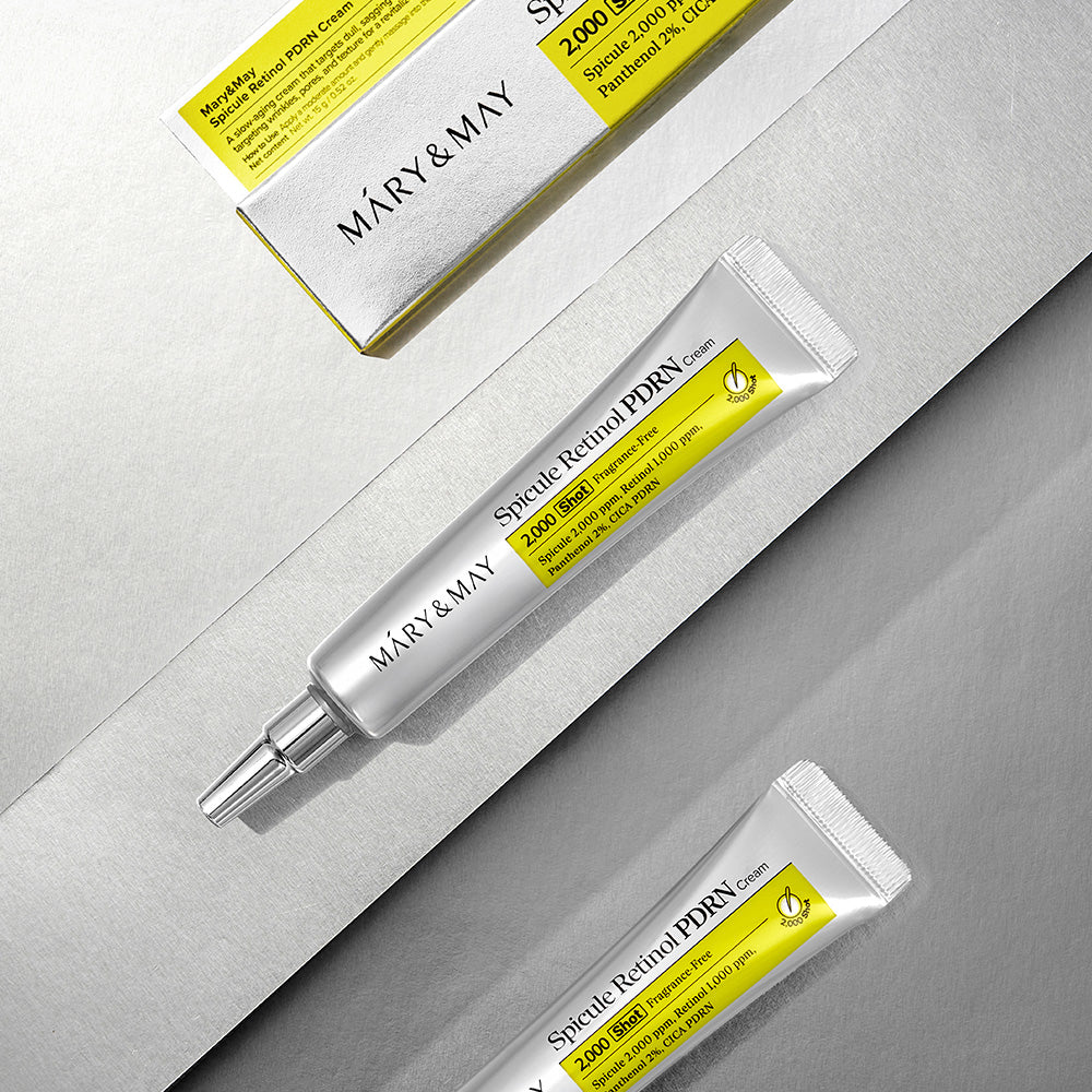 Indulge in the exquisite Mary&May Spicule Retinol PDRN Cream, a South Korean masterpiece that transforms skin with marine-derived ingredients and luxurious formulation.