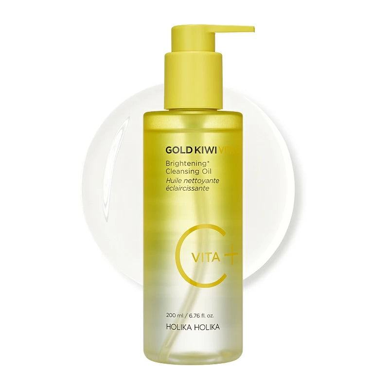 Gold Kiwi Vita C Plus Brightening Cleansing Oil 200ml | HOLIKA HOLIKA