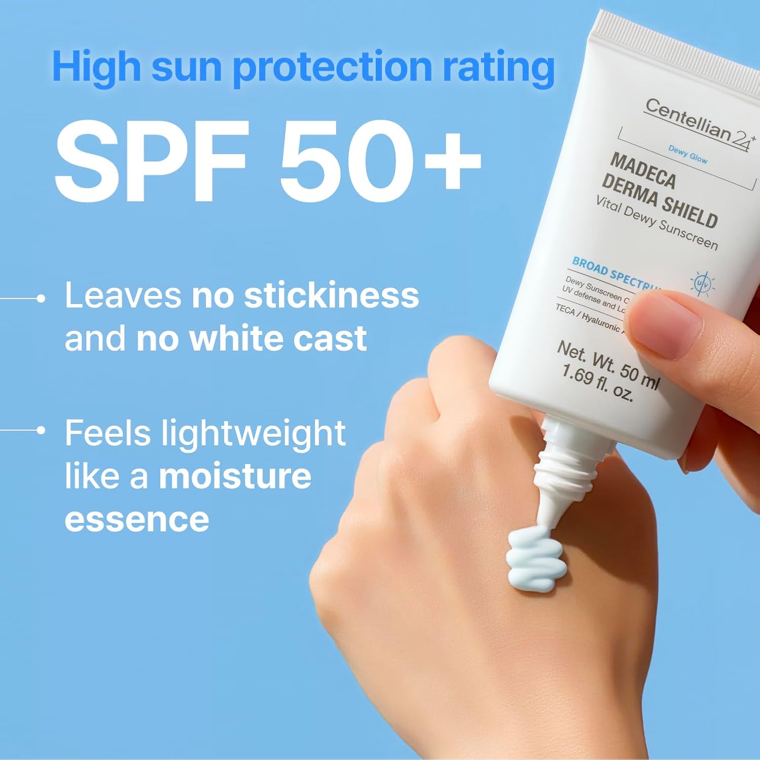 Madeca Derma Shield Vital Dewy Sun Cream (OTC) 50ml | Centellian24