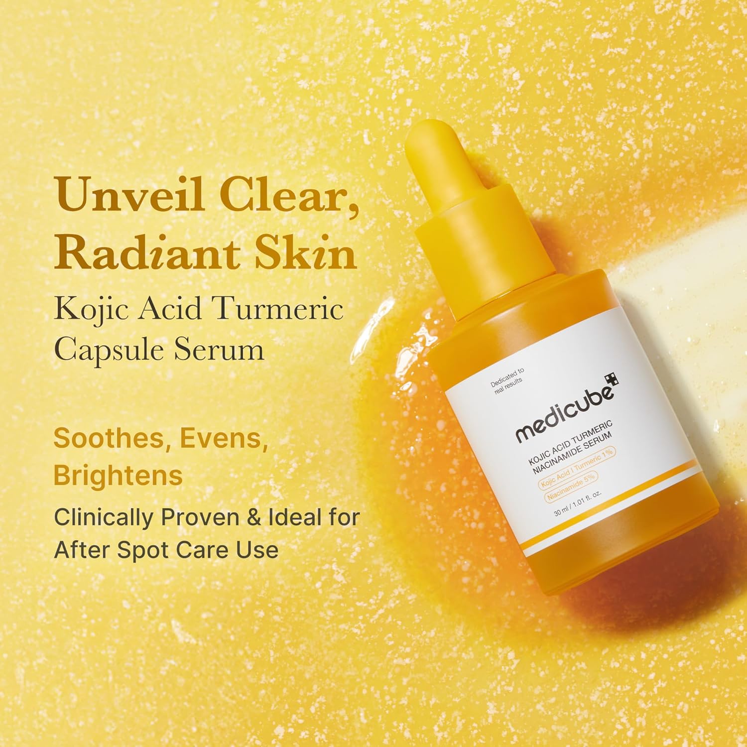 Kojic Acid Turmeric Niacinamide Serum 30ml | MEDICUBE