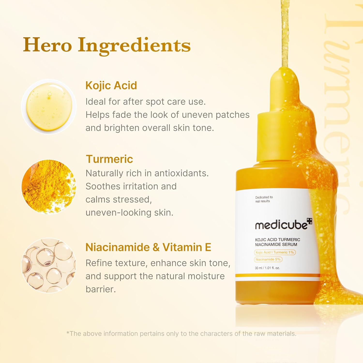 Kojic Acid Turmeric Niacinamide Serum 30ml | MEDICUBE