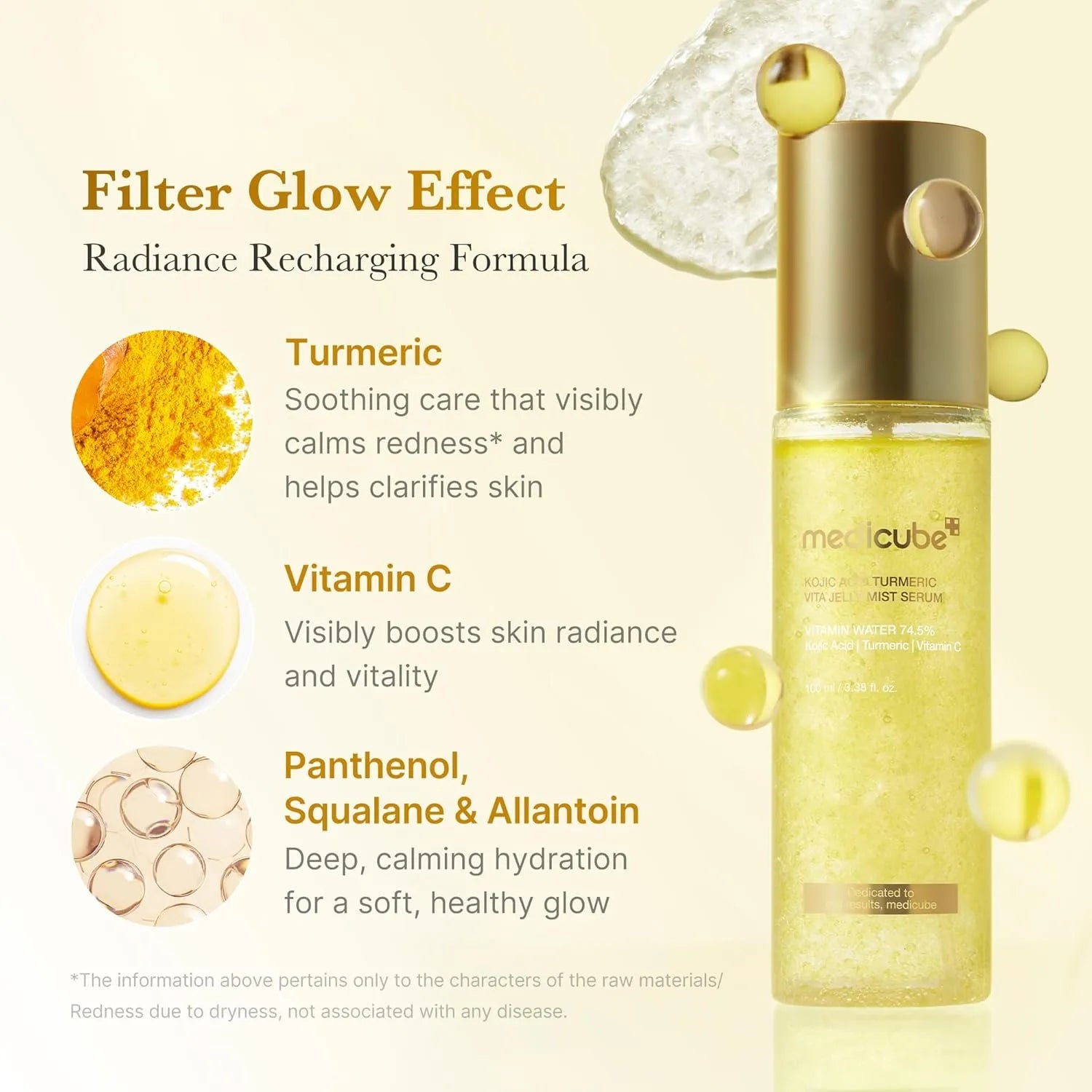 Kojic Acid Turmeric Vita Jelly Mist Serum 100ml | MEDICUBE