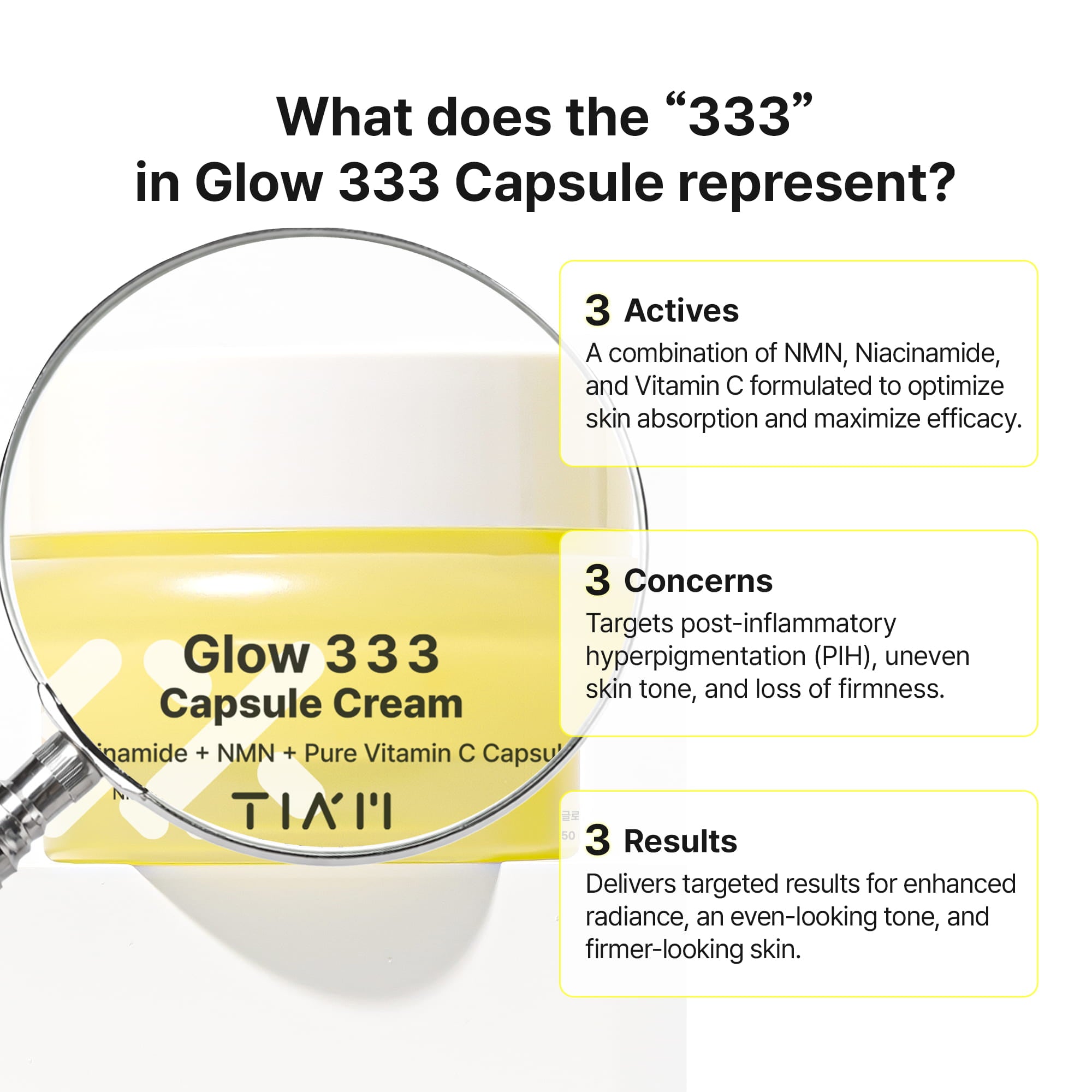 Glow 333 Capsule Cream 50ml | TIA’M