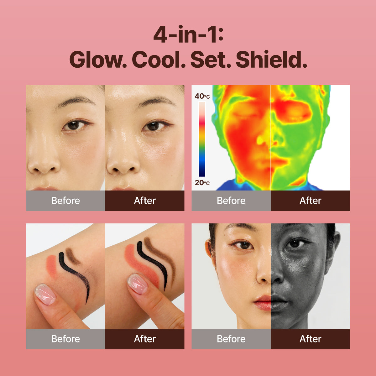 Experience the luxurious blend of sun protection and makeup perfection with Tage's Cica-Tree Shaking Glow Sun Fixer, crafted in South Korea for radiant, youthful skin.