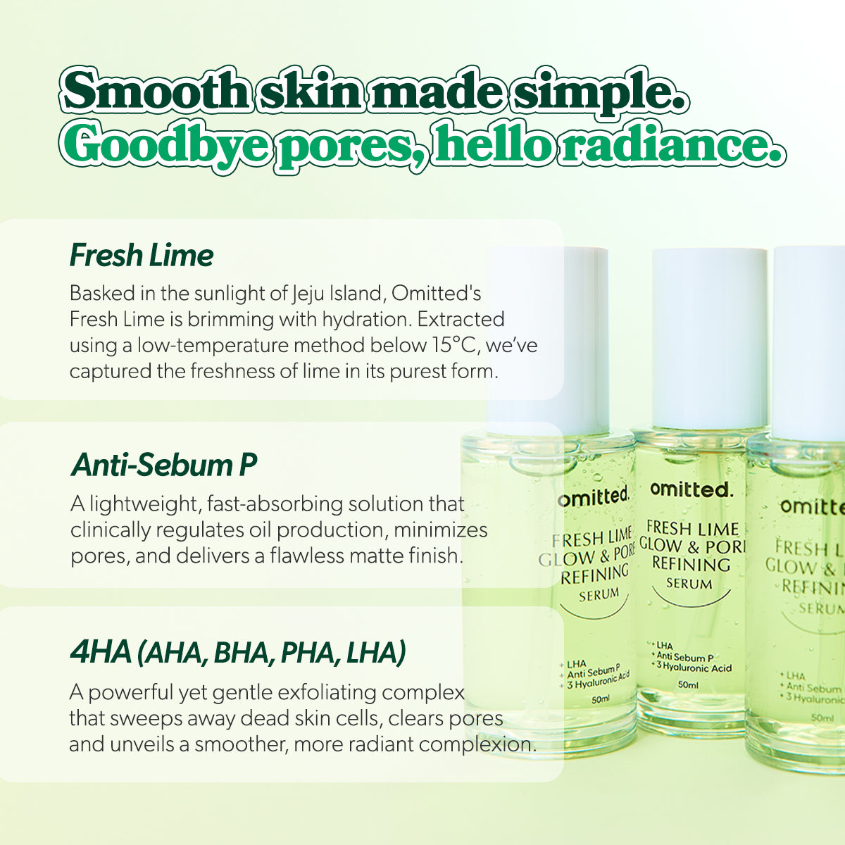 Fresh Lime Glow & Pore Refining Serum 50ml | Omitted