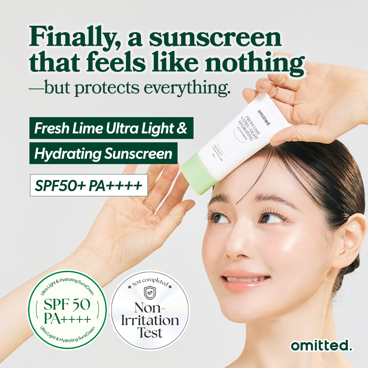Fresh Lime Ultra-Light Hydrating Sunscreen 50ml | Omitted