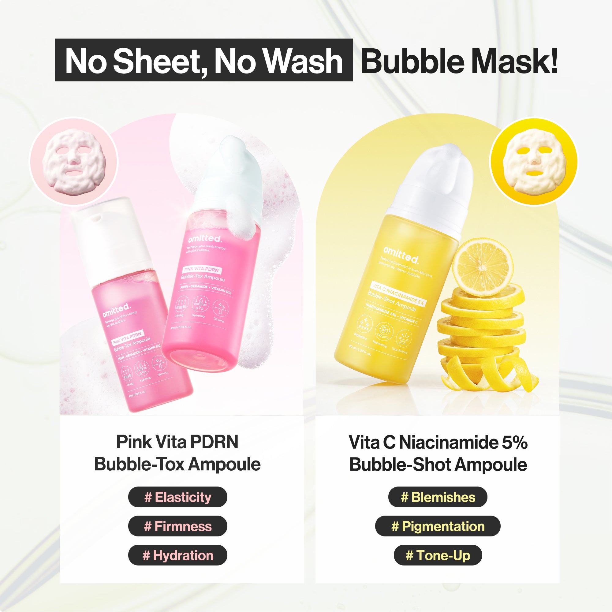 Vita C Niacinamide 5% Bubble-Shot Ampoule 90ml | Omitted