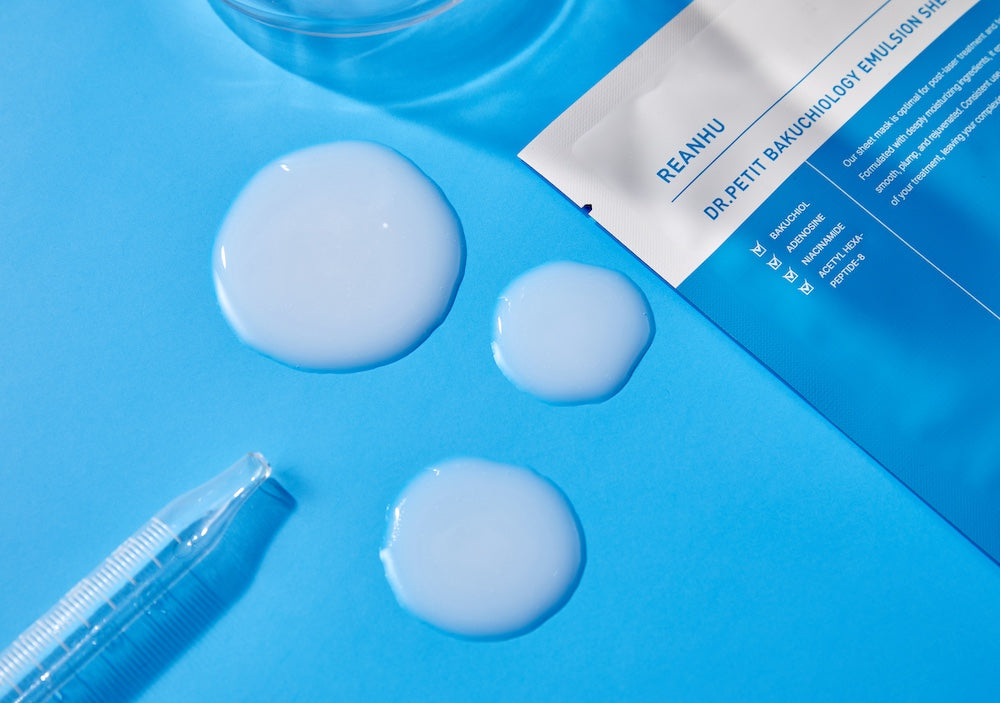 Reanhu Bakuchiol Emulsion Sheet Mask 30ml - 3 Size | Dr.Petit