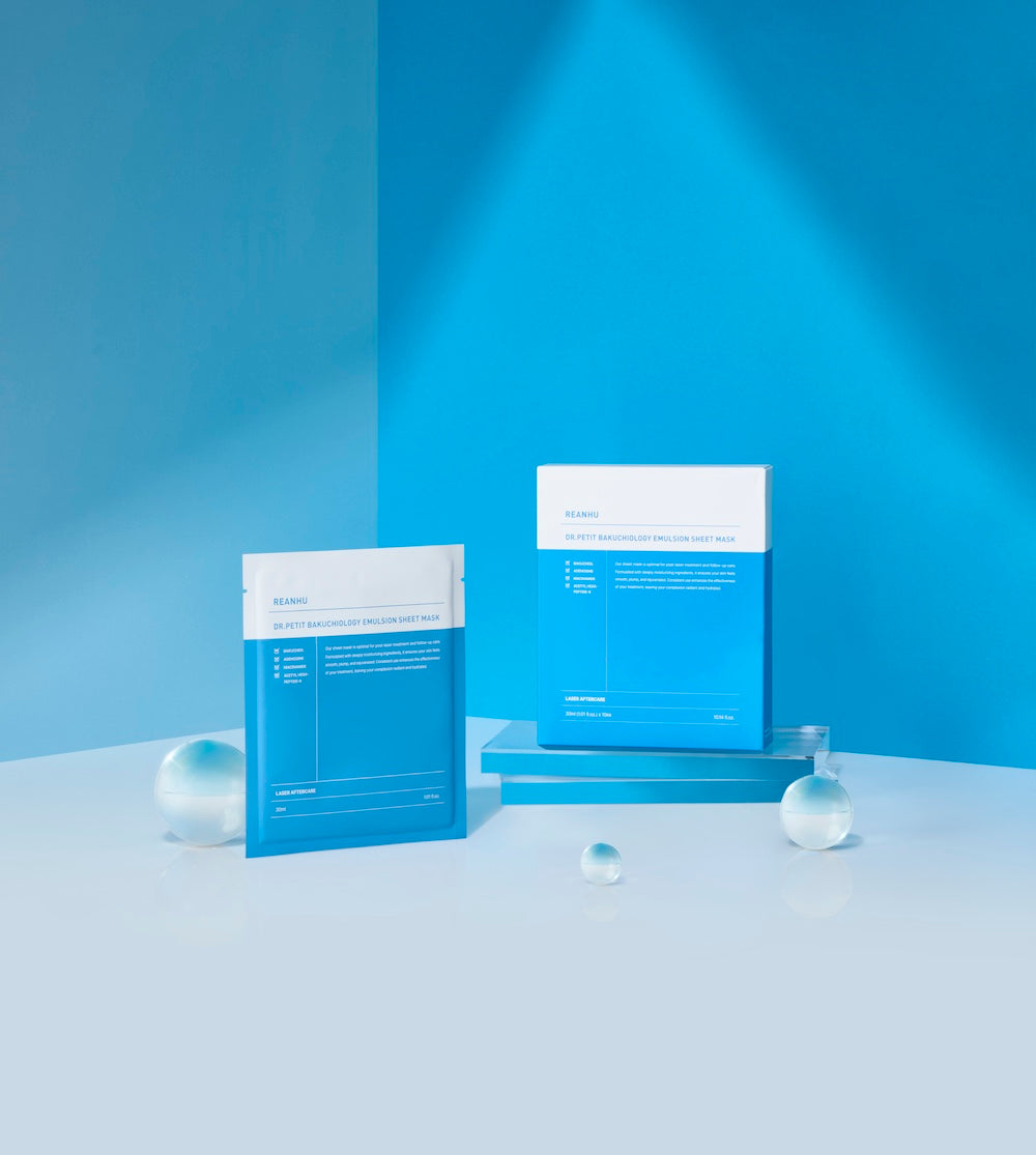 Reanhu Bakuchiol Emulsion Sheet Mask 30ml - 3 Size | Dr.Petit