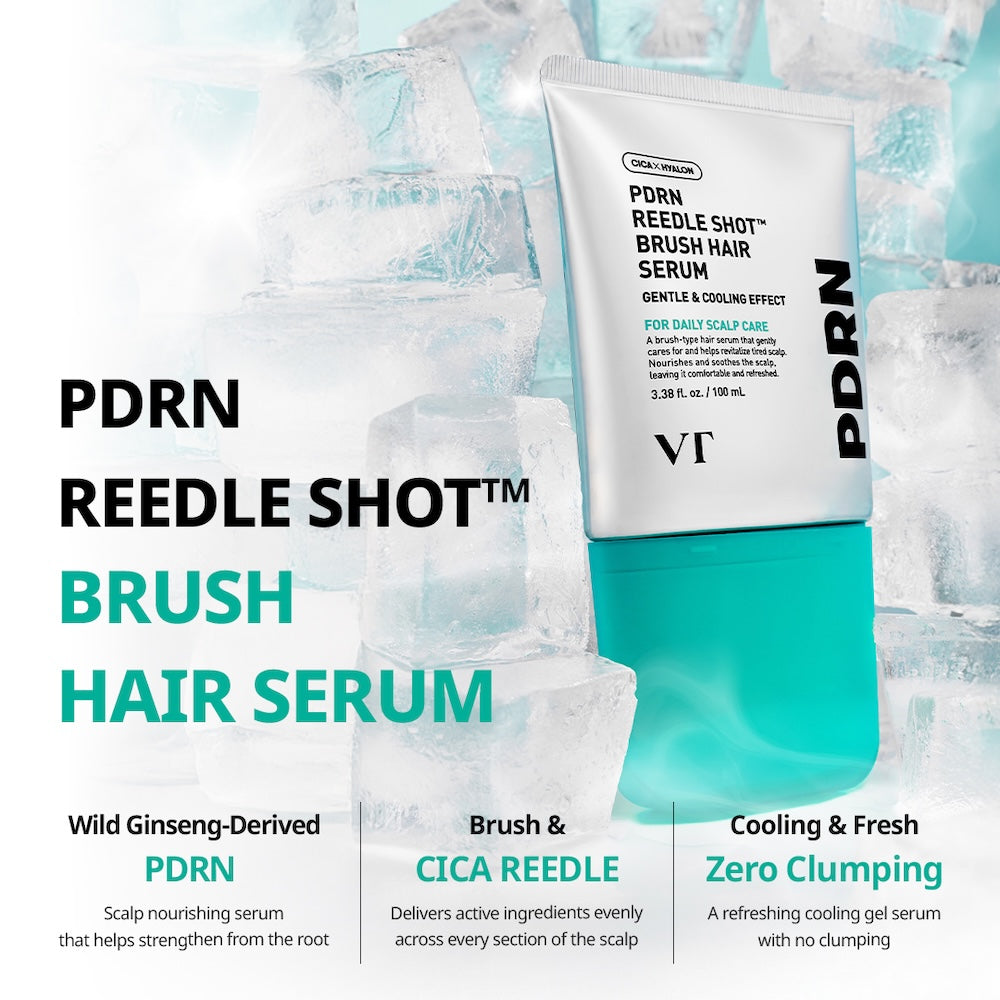 PDRN Reedle Shot Brush Hair Serum 100ml | VT Cosmetics
