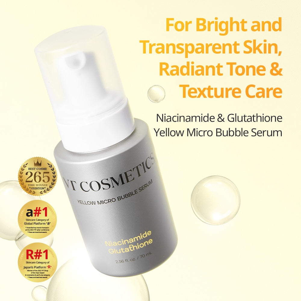 Niacinamide Glutathione Yellow Micro Bubble Serum 70ml | VT Cosmetics