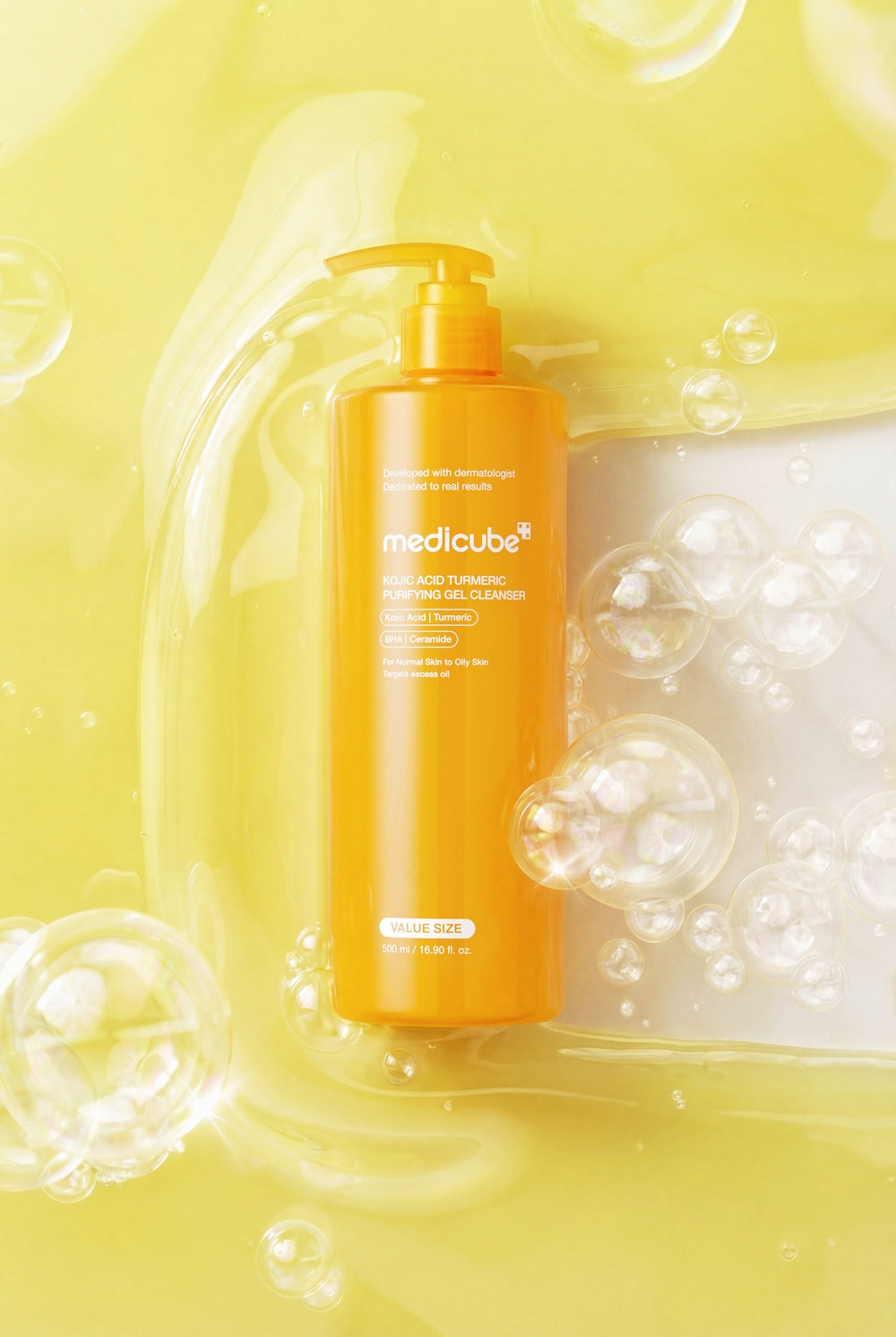 Kojic Acid Turmeric Gel to Foam Cleanser 500ml | MEDICUBE