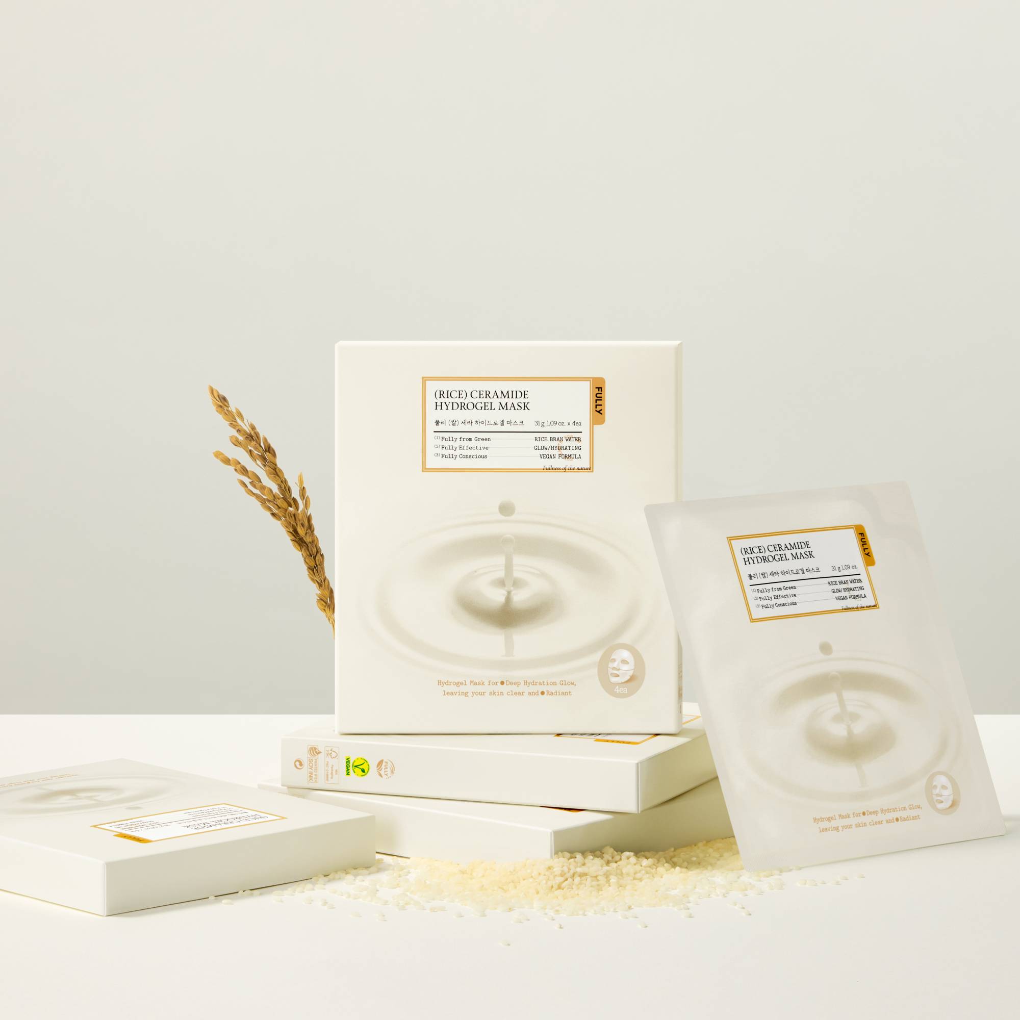 Rice Ceramide Hydrogel Mask 4ea | FULLY