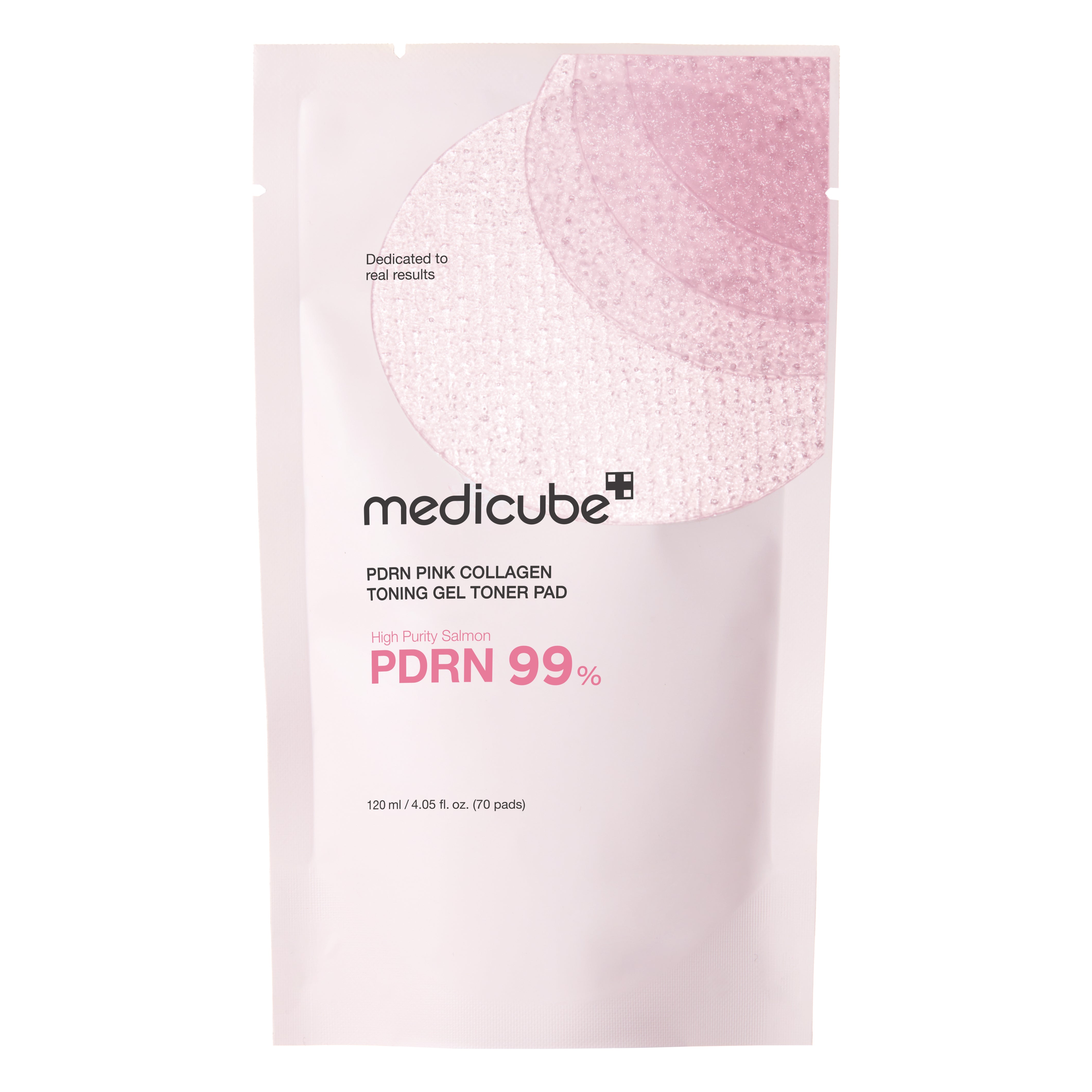 MEDICUBE PDRN Pink Collagen Gel Toner Pad for Radiance