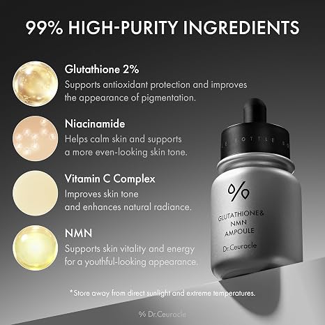 Dr. Ceuracle Glutathione & NMN Ampoule - Radiant Skin Elixir