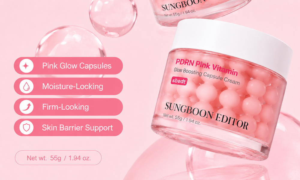 PDRN Pink Vitamin Glow Boosting Capsule Cream 55g | Sungboon Editor