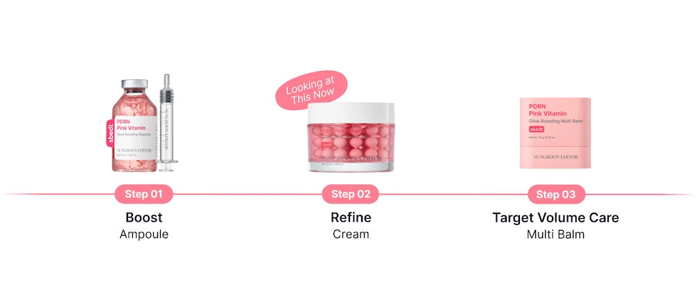 PDRN Pink Vitamin Glow Boosting Capsule Cream 55g | Sungboon Editor