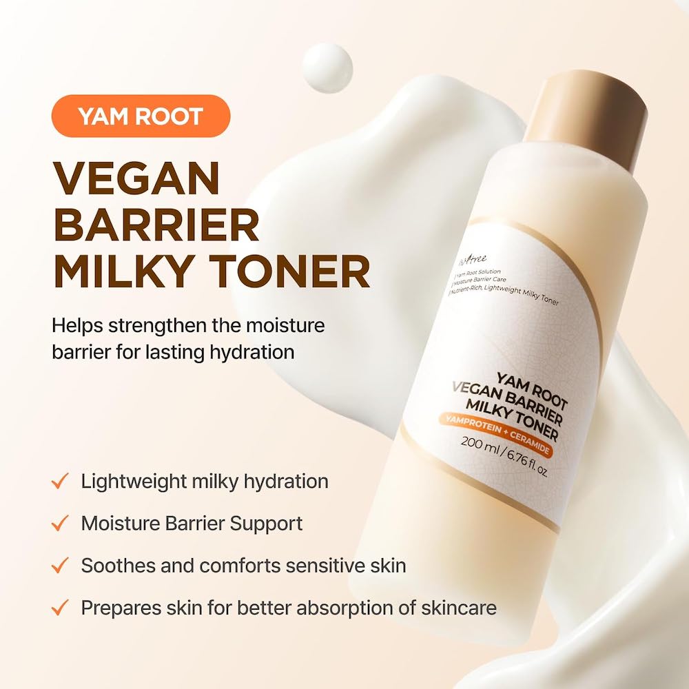 ISNTREE Yam Root Milky Toner – Luxurious Hydration Essence