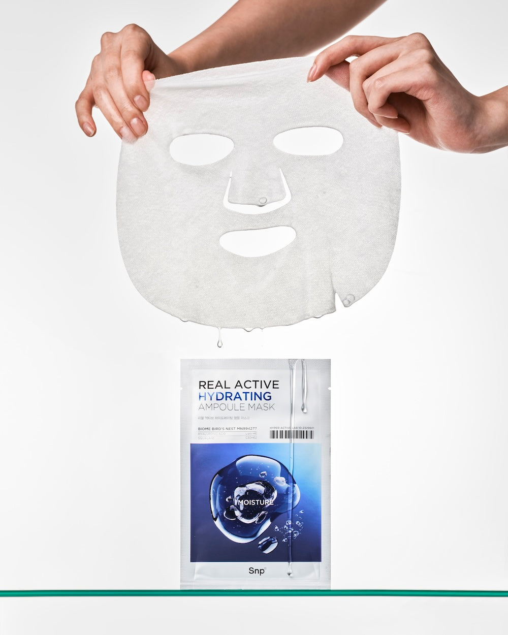 Real Active Hydrating Ampoule Sheet Mask 25ml x 10 Sheets | SNP
