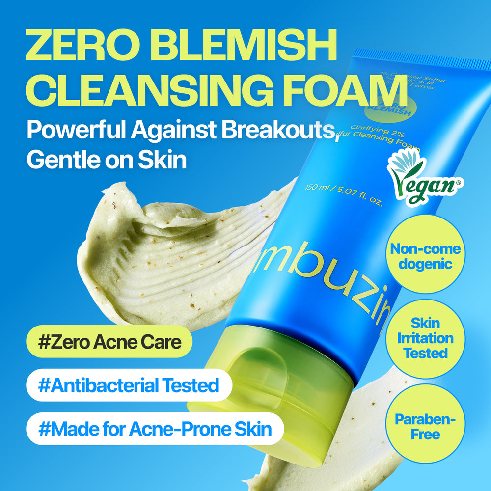 Zero Blemish Clarifying 2% Sulfur Cleansing Foam 150ml | Numbuzin