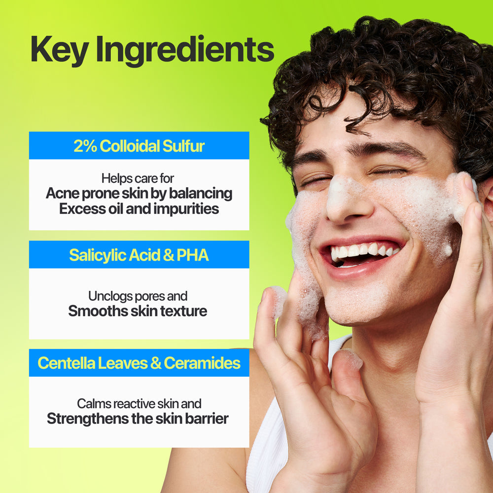 Zero Blemish Clarifying 2% Sulfur Cleansing Foam 150ml | Numbuzin