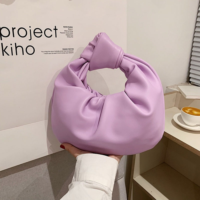 Pleated Cloud Bag in Luxurious PU Leather | ULZZANG BELLA