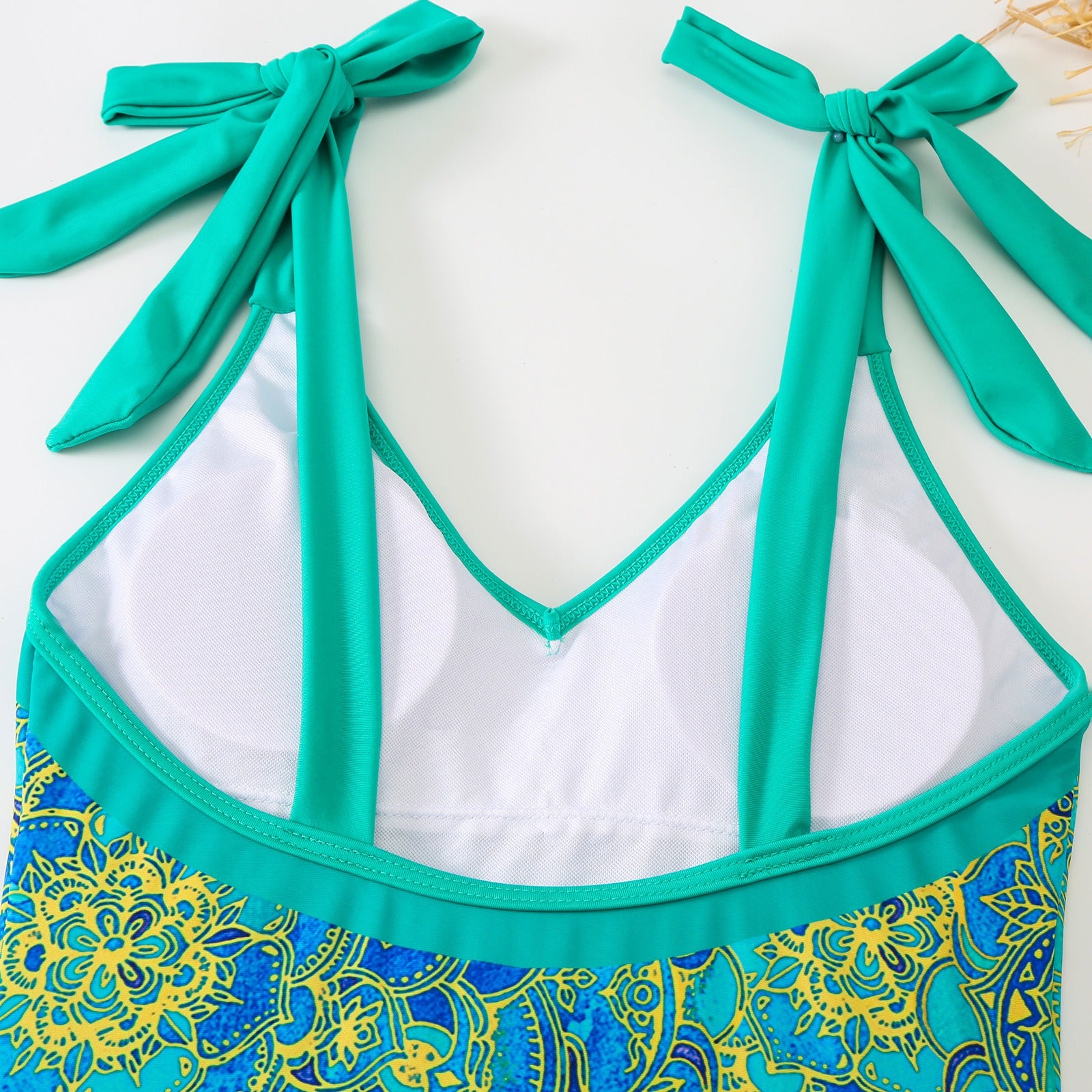Costume da bagno intero retrò glamour con gonna in chiffon | ULZZANG BELLA