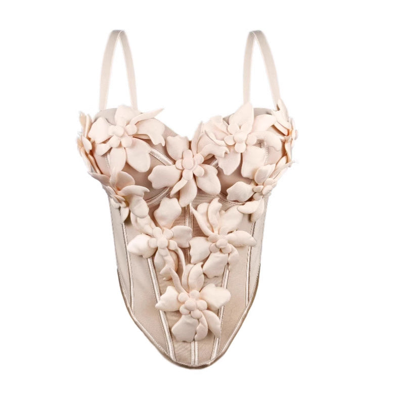 Stereoscopic Floral Lace Camisole | ULZZANG BELLA