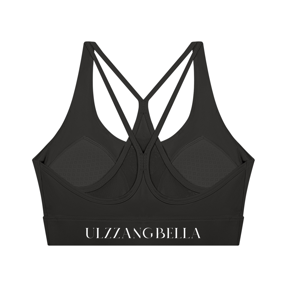 ULZZANG BELLA Sculpted U-Neck Cropped Yoga Sports Bra | Effortless Elegance
