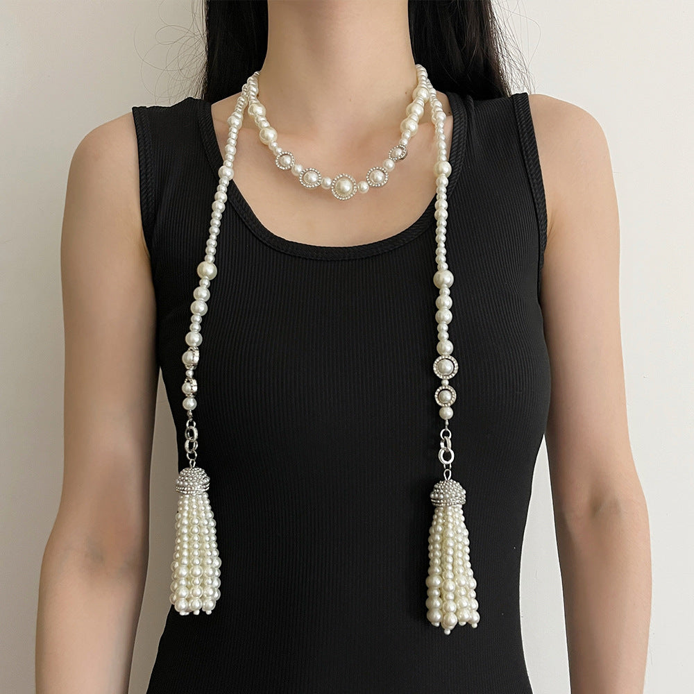 Collana con nappa Pearl Elegance per la dea moderna | ULZZANG BELLA