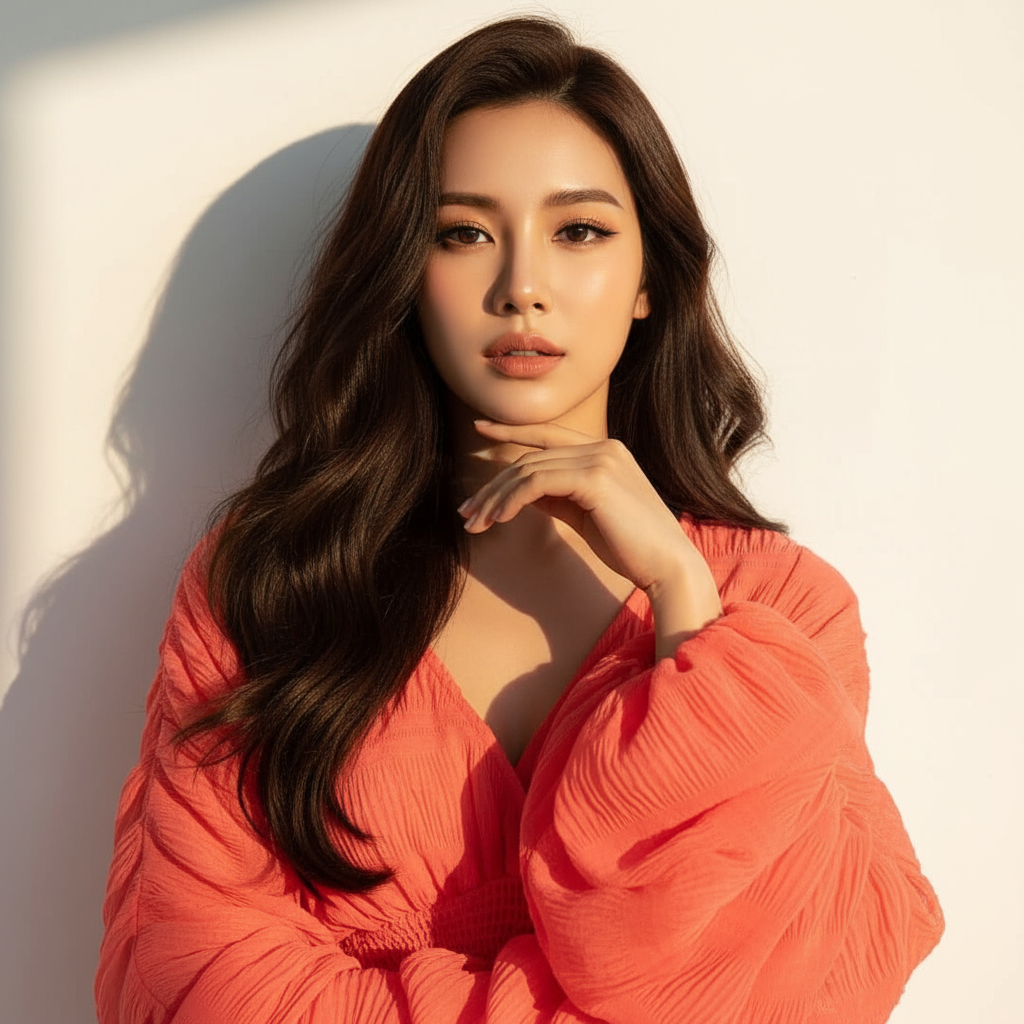 Chic Pleated Bubble Sleeve Chiffon Shirt | ULZZANG BELLA