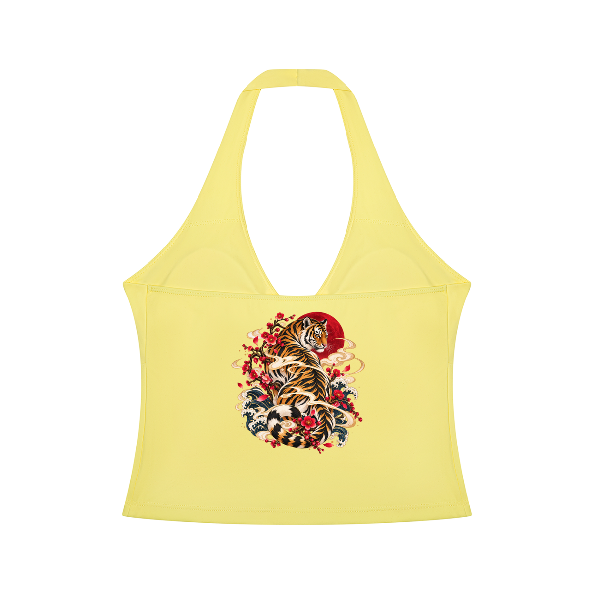Korean Tiger Halter Crop Top | ULZZANG BELLA