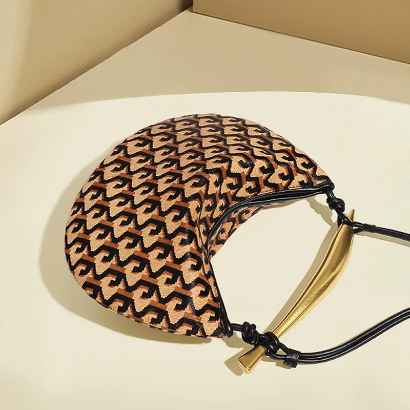 Exquisite Genuine Horsehide Shoulder Bag with Detachable Strap | ULZZANG BELLA