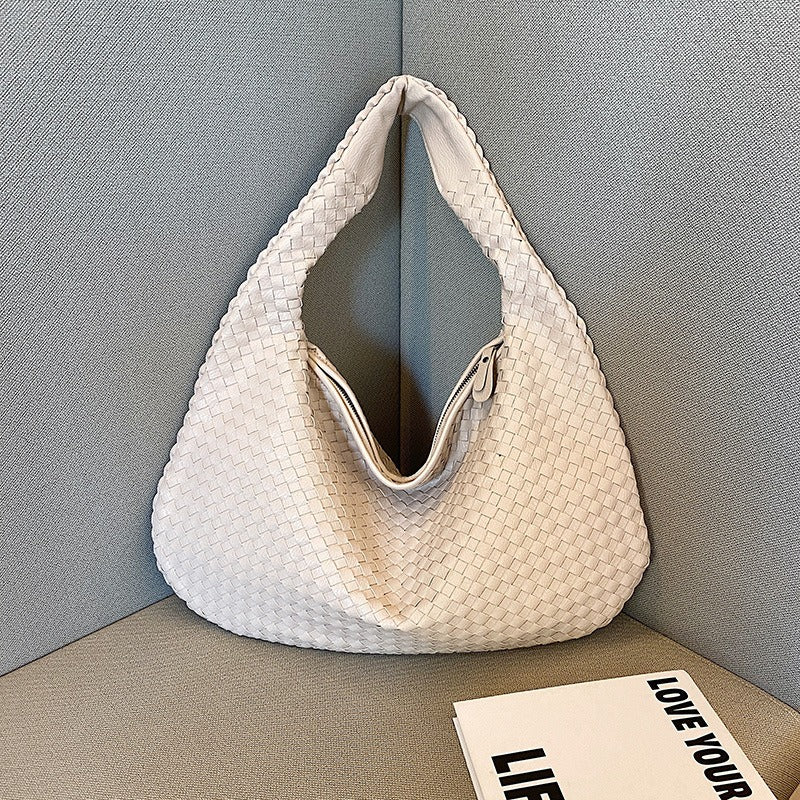 Borsa a tracolla intrecciata francese, elegantemente realizzata, per donna | ULZZANG BELLA