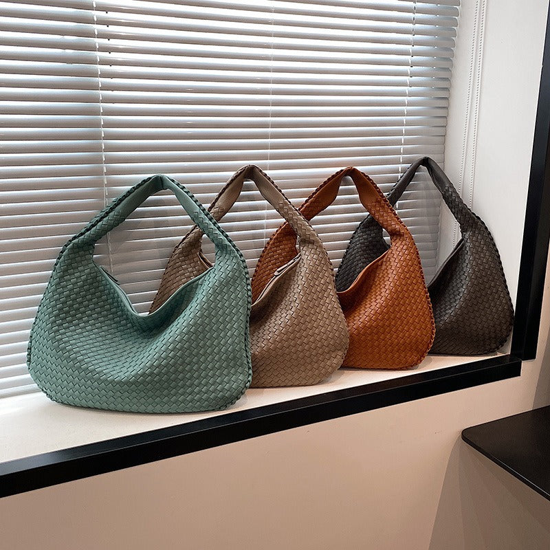 Borsa a tracolla intrecciata francese, elegantemente realizzata, per donna | ULZZANG BELLA
