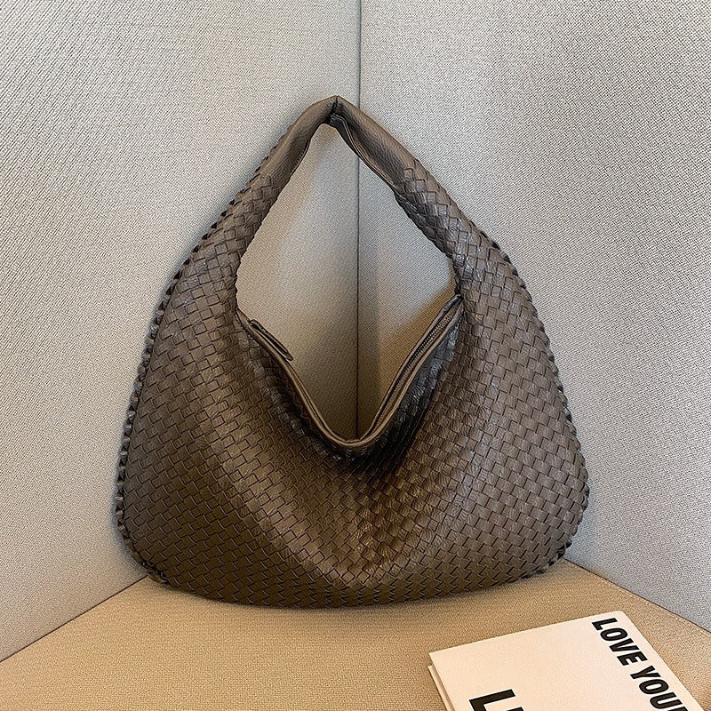Borsa a tracolla intrecciata francese, elegantemente realizzata, per donna | ULZZANG BELLA