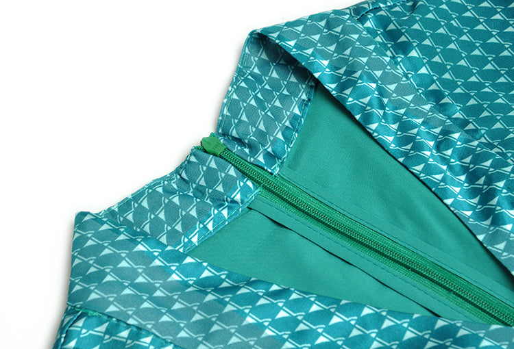 Elegante abito lungo plissettato con scollo a V per la donna sofisticata | ULZZANG BELLA