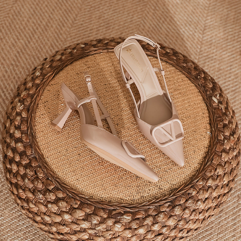 Elegant High-Heeled Slip-On Dress Pumps | ULZZANG BELLA