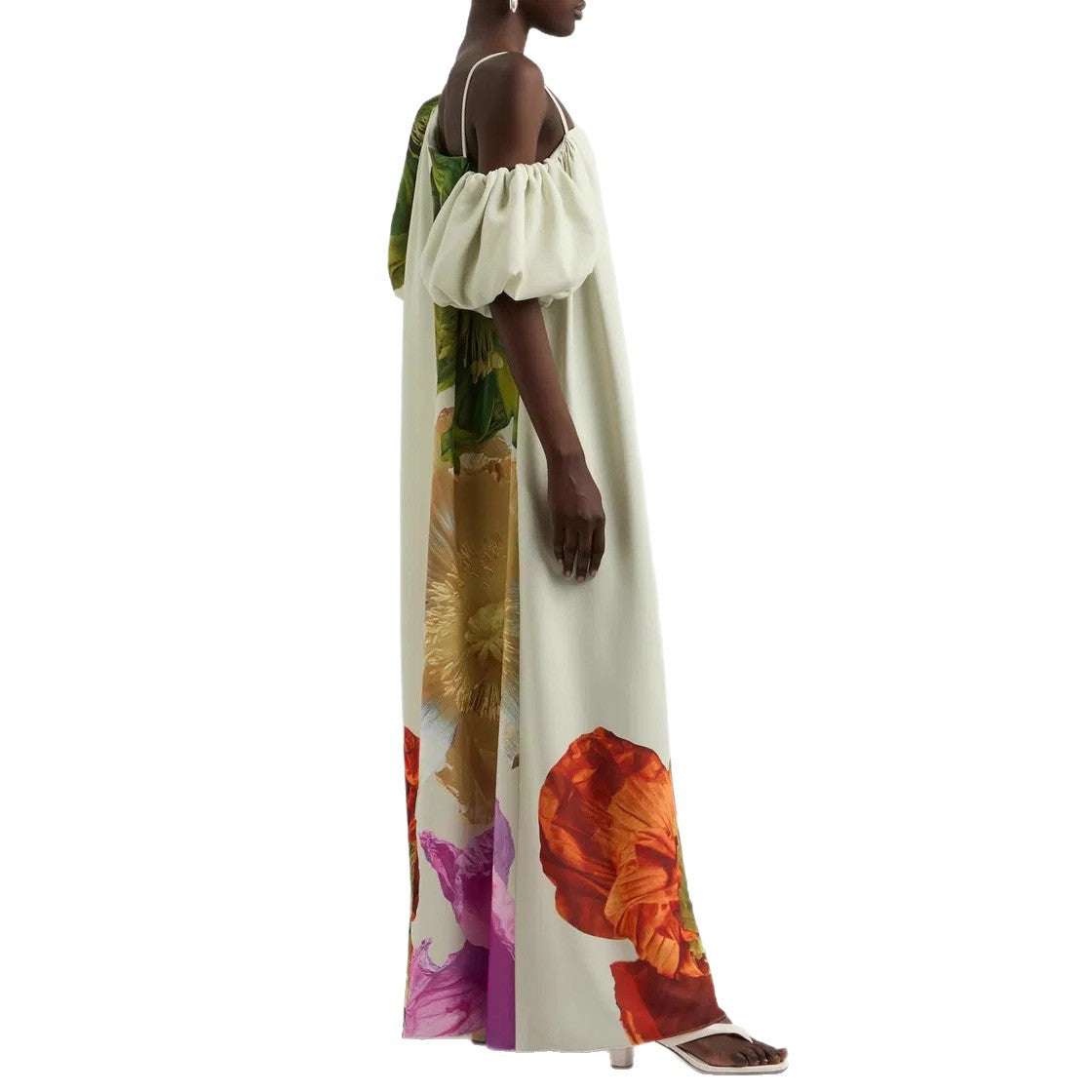 Summer Elegance Off-the-Shoulder Floral Dress | ULZZANG BELLA