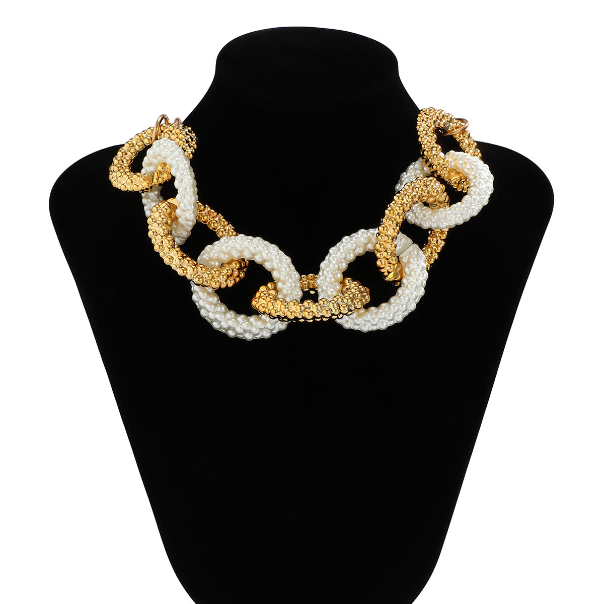 Exquisite Faux Pearl Cross Chain Necklace for Women | ULZZANG BELLA