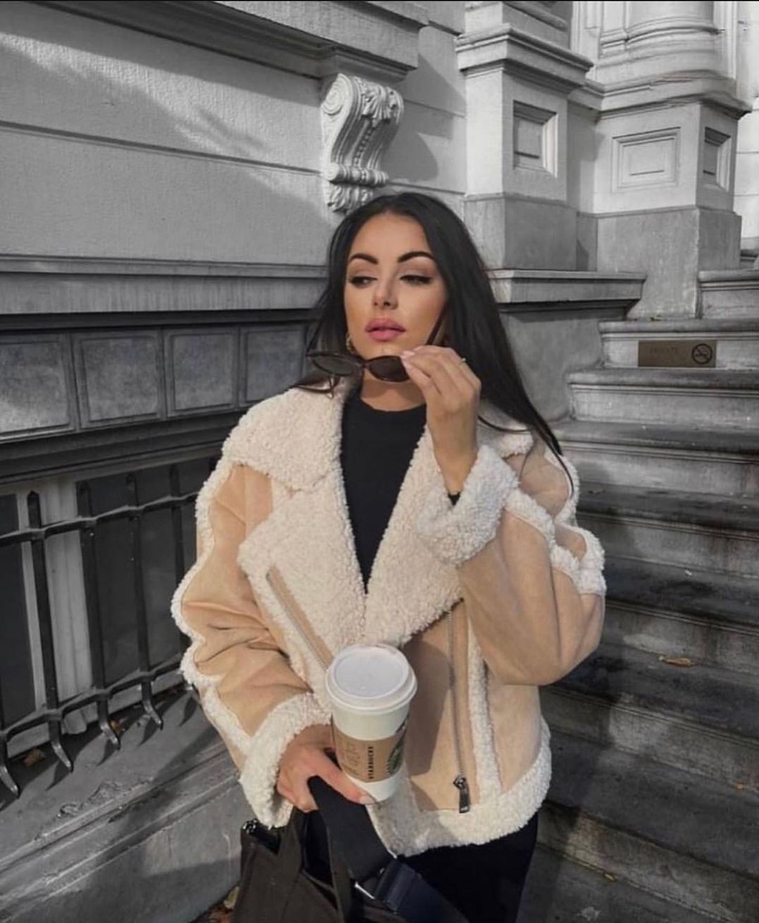 Winter Chic Elegant Fleece Jacket for Women | ULZZANG BELLA