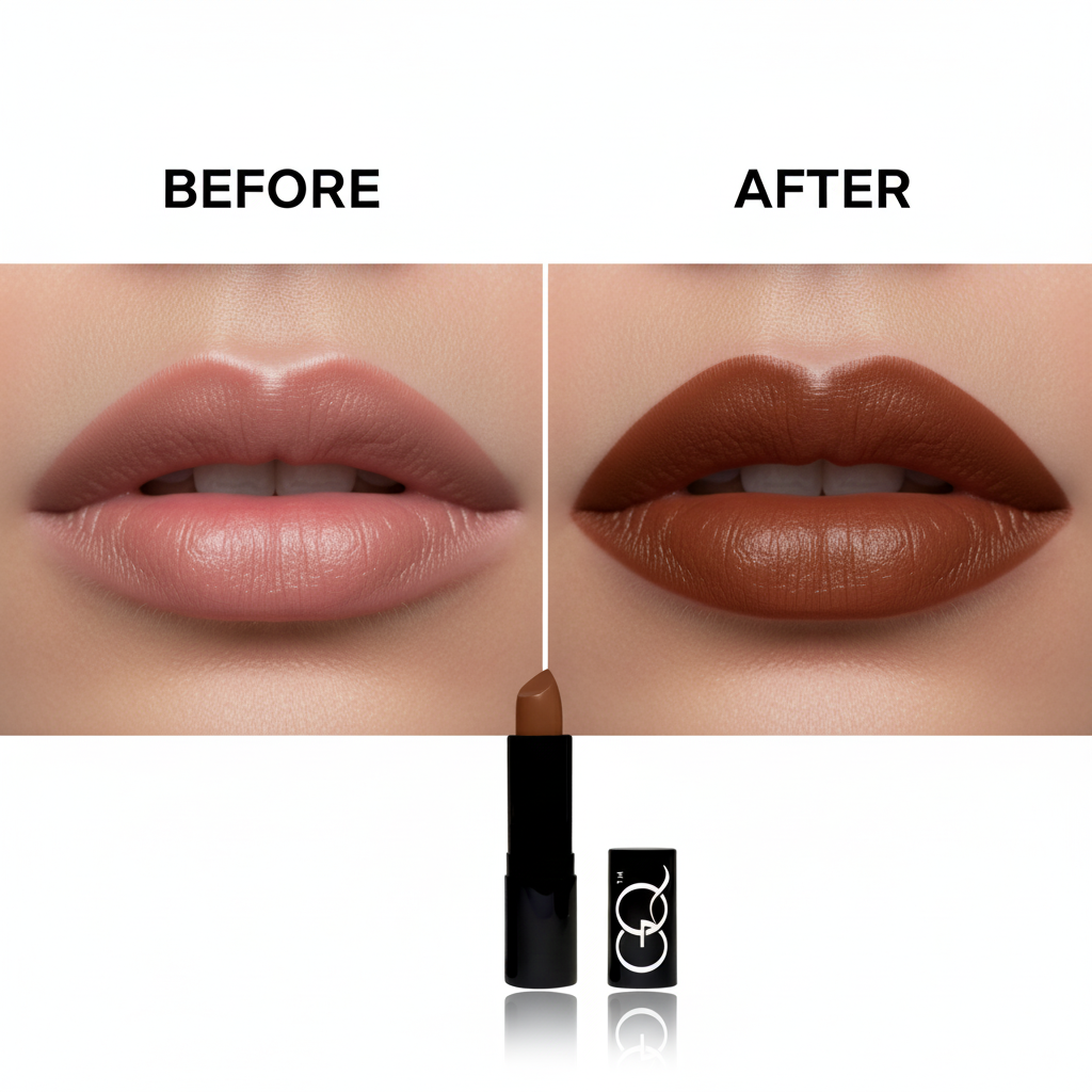 Luxury Cream Lipstick - Naughty Nude (3.4g) | GLOWNIQUE