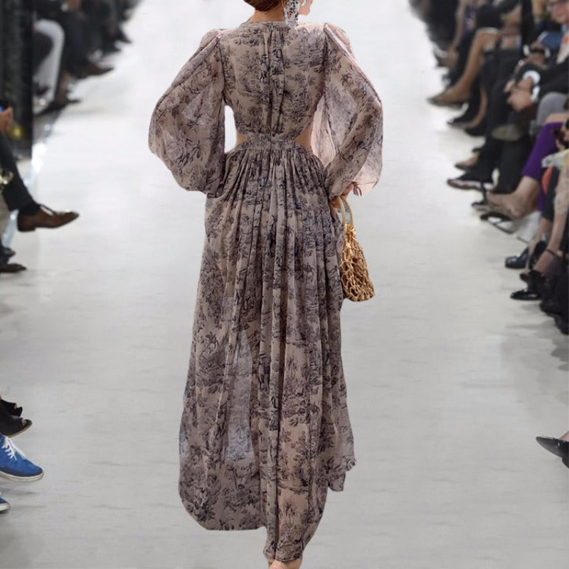 Gonna lunga in chiffon floreale per momenti estivi squisiti | ULZZANG BELLA