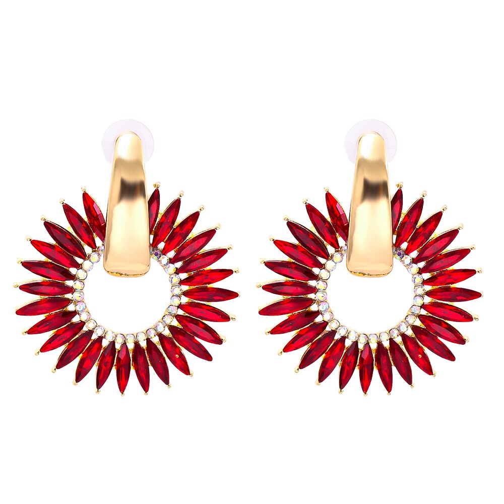 Discover athé's Exquisite Bohemian Crystal Hoop Earrings, handcrafted in South Korea with luxurious gemstones and meticulous craftsmanship for timeless elegance.