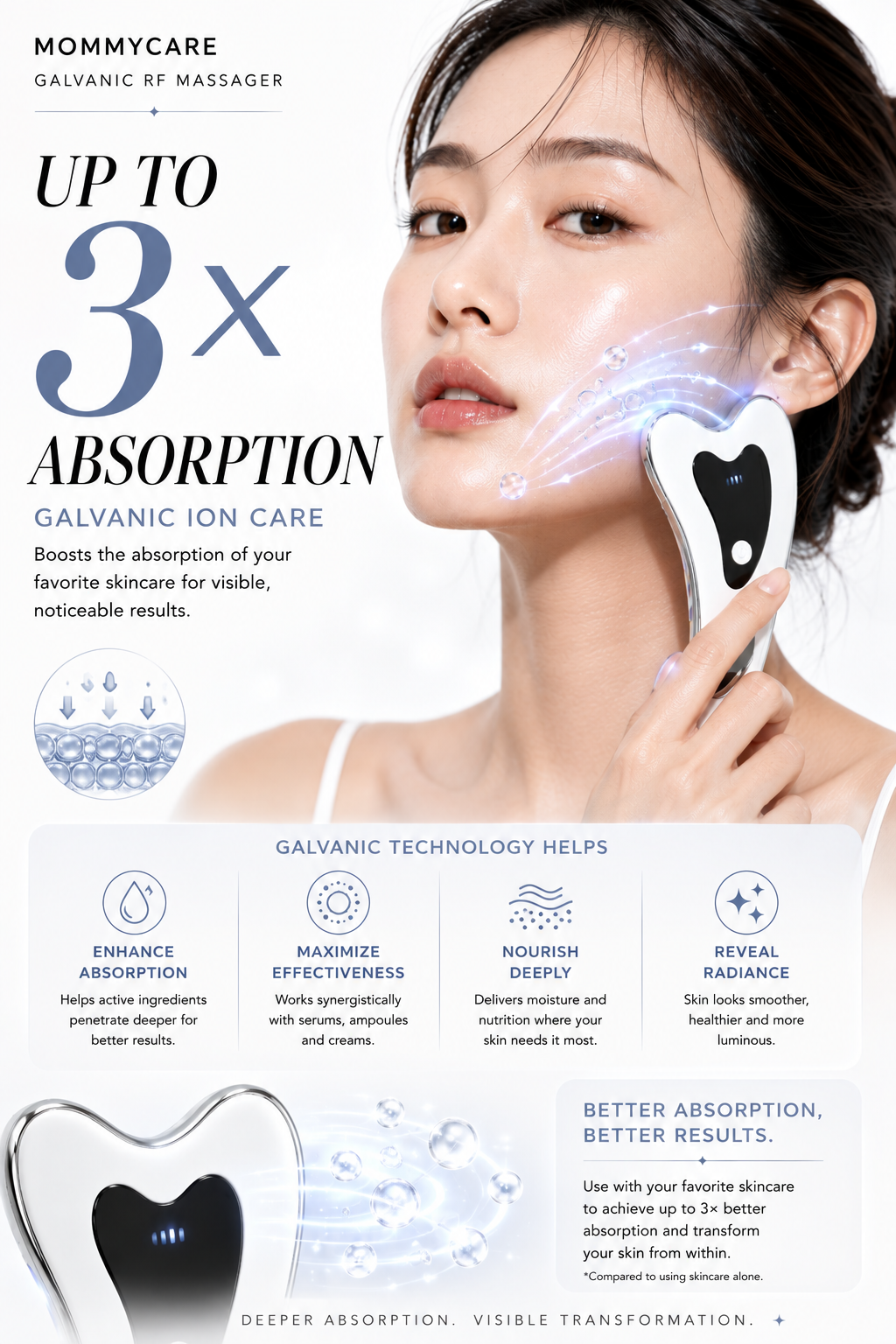 Galvanic RF Massager 1EA | Mommycare